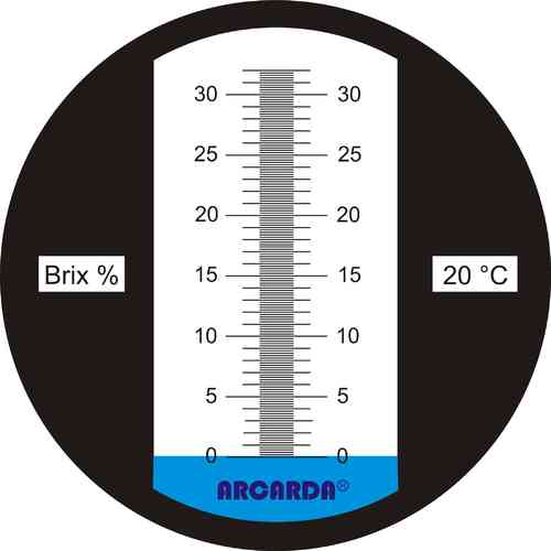 Hand-held refractometer, 0-32% Brix