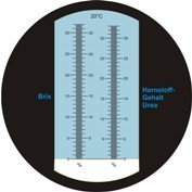 Hand-held refractometer, 0-32% Brix, 0-33% Urea