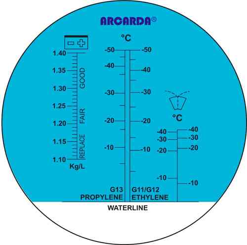 KFZ-Refraktometer Frostschutz G11,G12, G13,