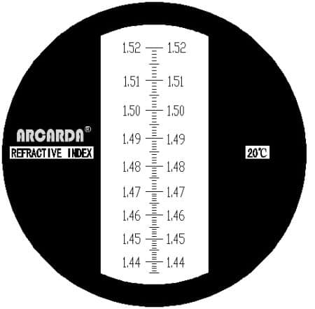 Brechungsindex Refraktometer 1,435-1,520nD
